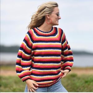 COPY - Jodifl Multi-Color Striped Sweater